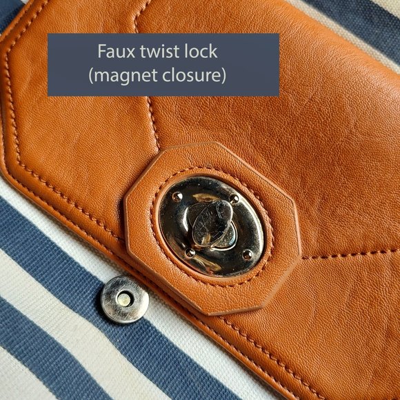 imoshion striped bag with magnetic closures - Picture 11 of 15